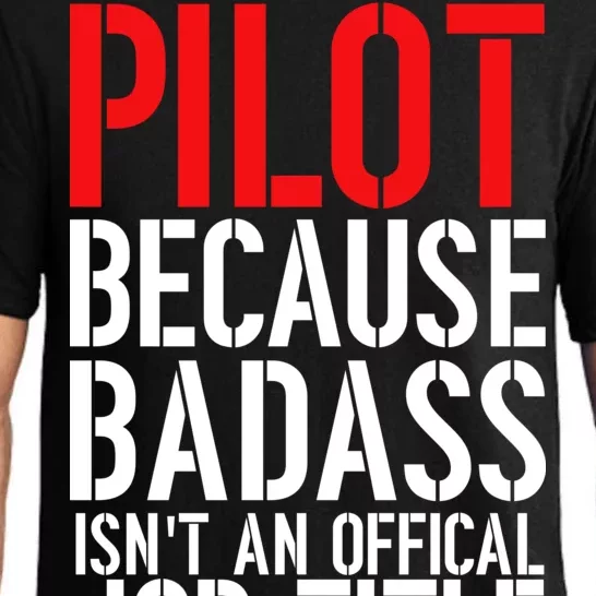 Pilot Official Job Title Pajama Set