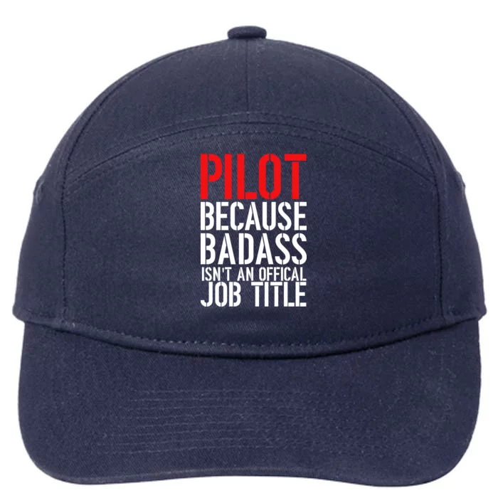 Pilot Official Job Title 7-Panel Snapback Hat