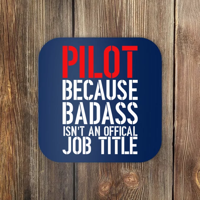 Pilot Official Job Title Coaster