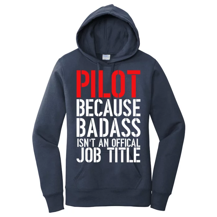 Pilot Official Job Title Women's Pullover Hoodie