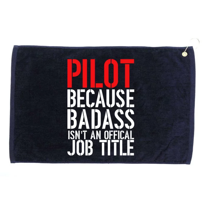 Pilot Official Job Title Grommeted Golf Towel