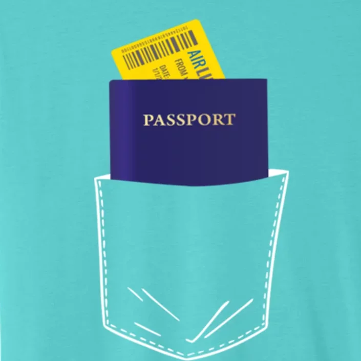 Passport In My Pocket World Traveller And Globe Trotter Gift ChromaSoft Performance T-Shirt