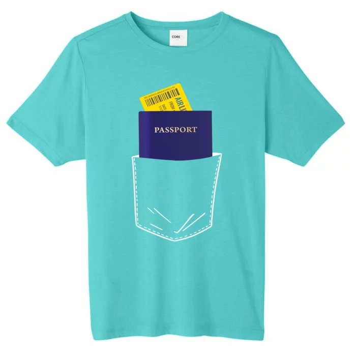 Passport In My Pocket World Traveller And Globe Trotter Gift ChromaSoft Performance T-Shirt