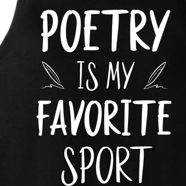 Poetry Is My Favorite Sport Reading Literature Writer Gift Cute Gift Ladies Tri-Blend Wicking Tank