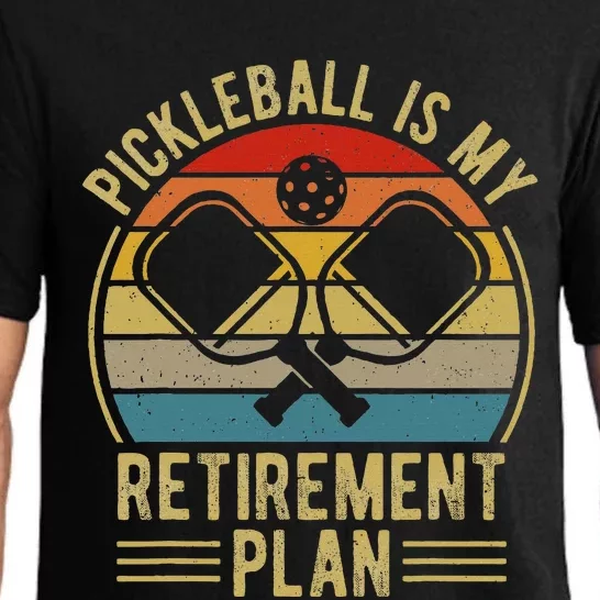 Pickleball Is My Retirement Plan Funny Retirement Pickleball Pajama Set