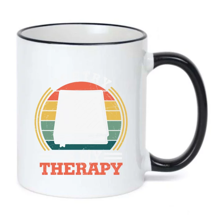 Poetry Is My Therapy Quote World Poetry Day Poet Gift Black Color Changing Mug