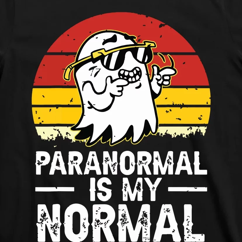 Paranormal Is My Normal Retro Ghost Hunting Halloween T-Shirt