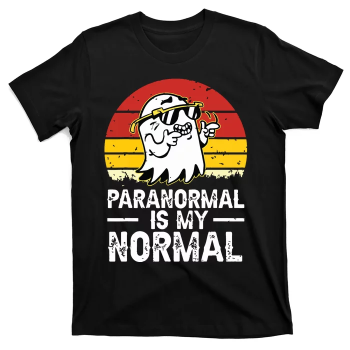 Paranormal Is My Normal Retro Ghost Hunting Halloween T-Shirt