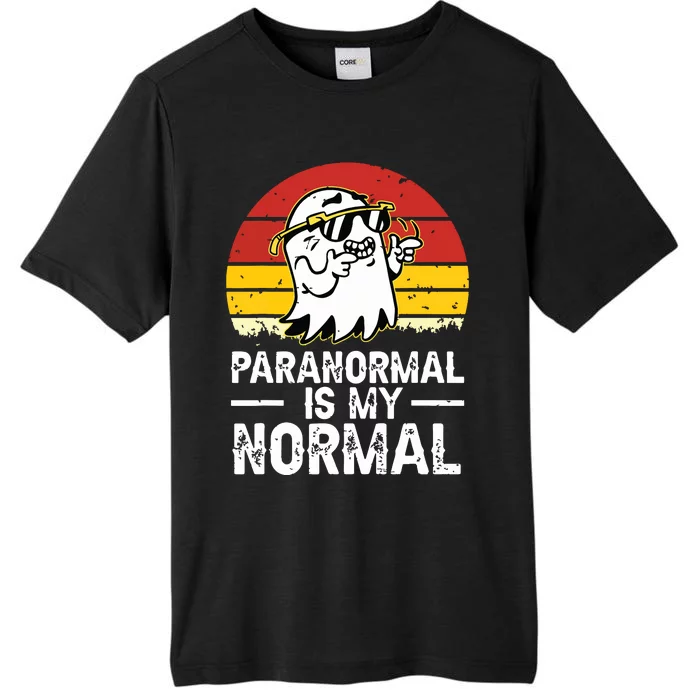 Paranormal Is My Normal Retro Ghost Hunting Halloween ChromaSoft Performance T-Shirt