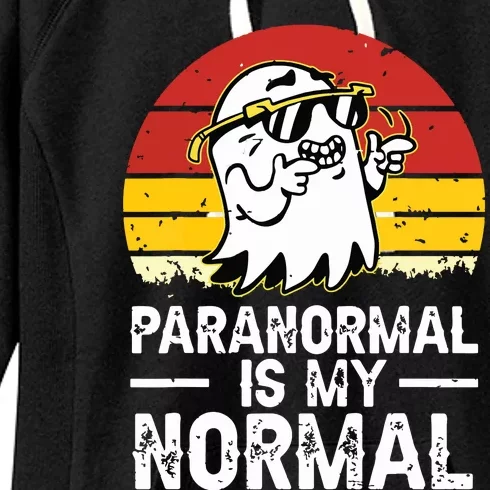 Paranormal Is My Normal Retro Ghost Hunting Halloween Women's Fleece Hoodie