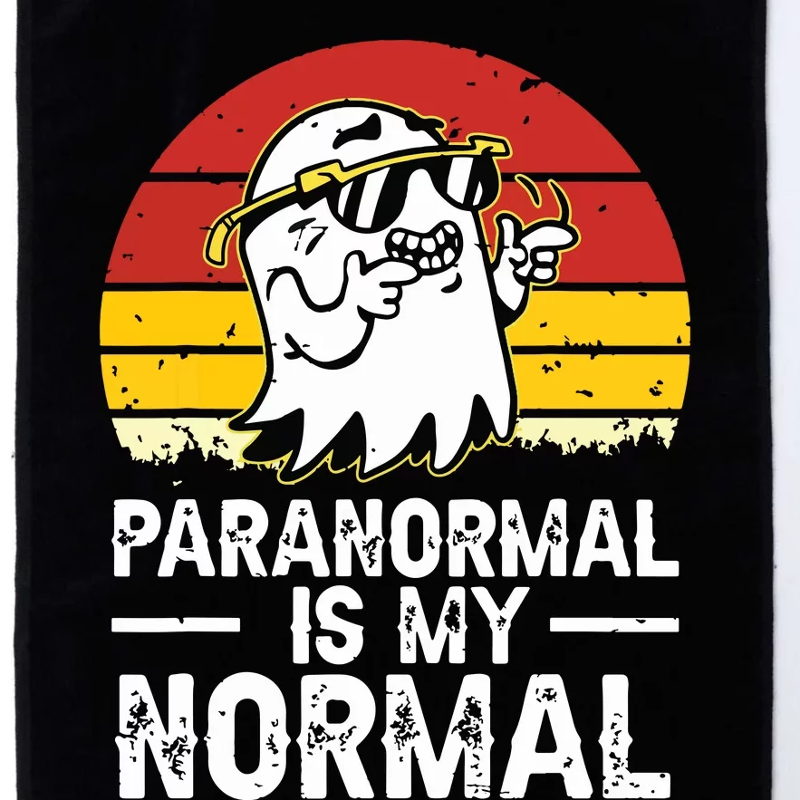 Paranormal Is My Normal Retro Ghost Hunting Halloween Platinum Collection Golf Towel