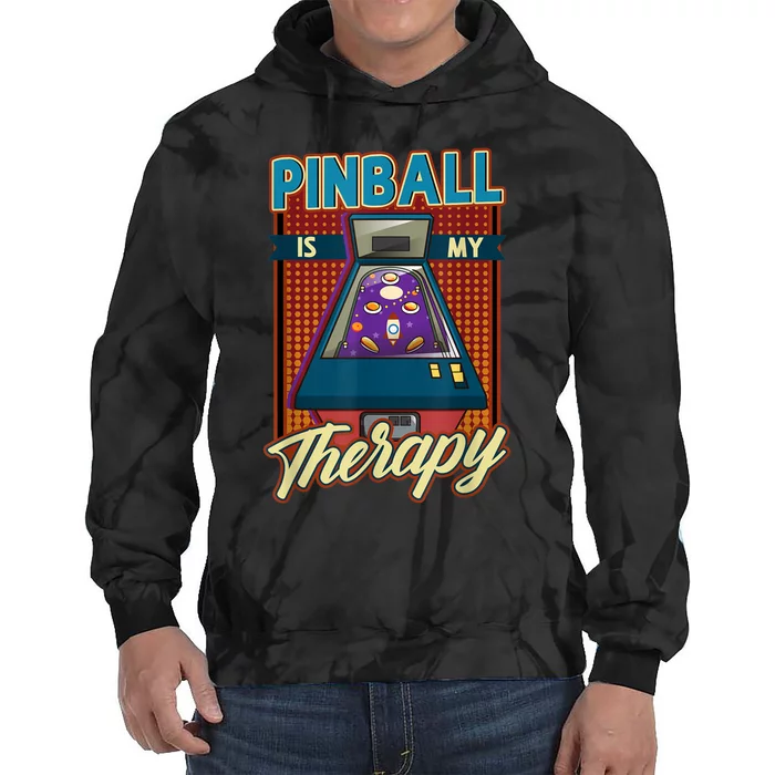 Pinball Is My Therapy Pinball Wizard Classic Retro Tie Dye Hoodie