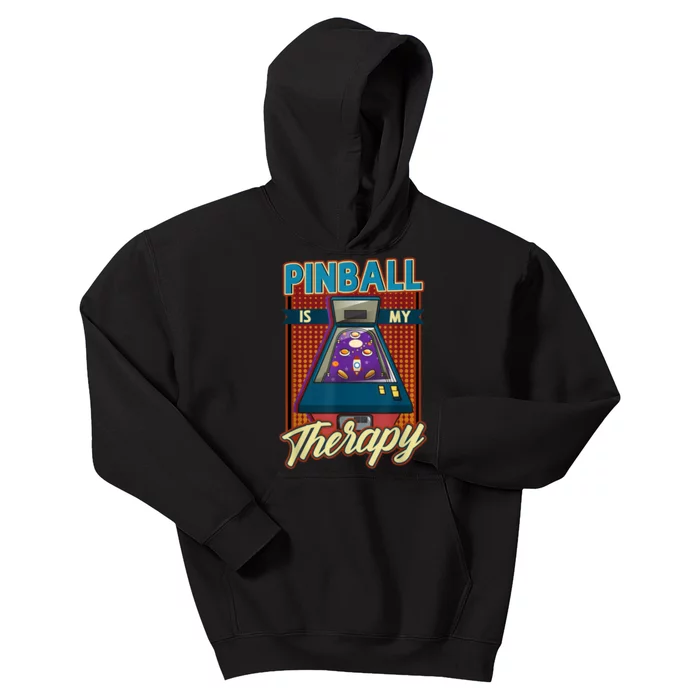 Pinball Is My Therapy Pinball Wizard Classic Retro Kids Hoodie