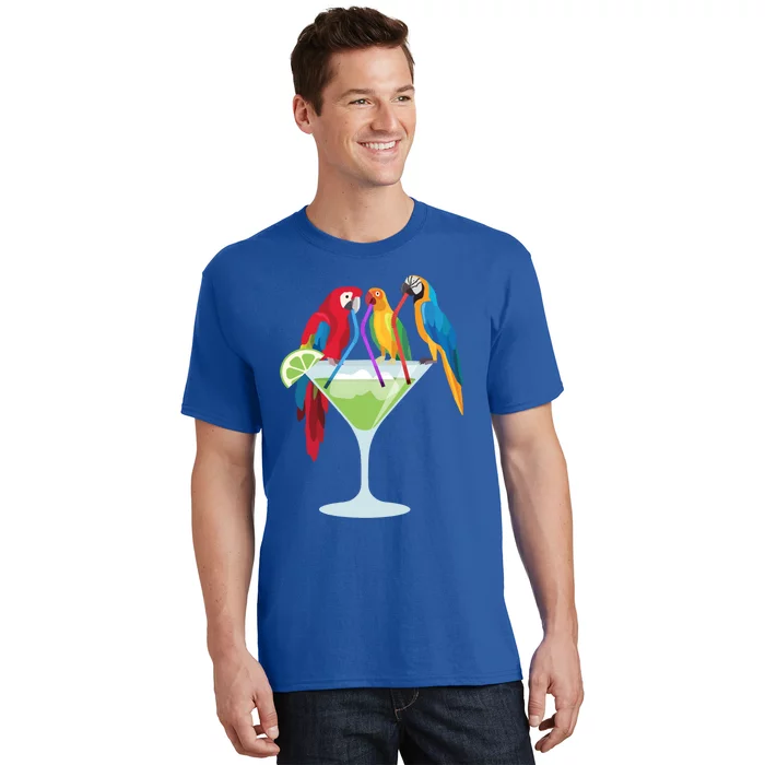 Parrots Ing Margarita Tropical Vacation Hawaiian Birds Cool Gift T-Shirt