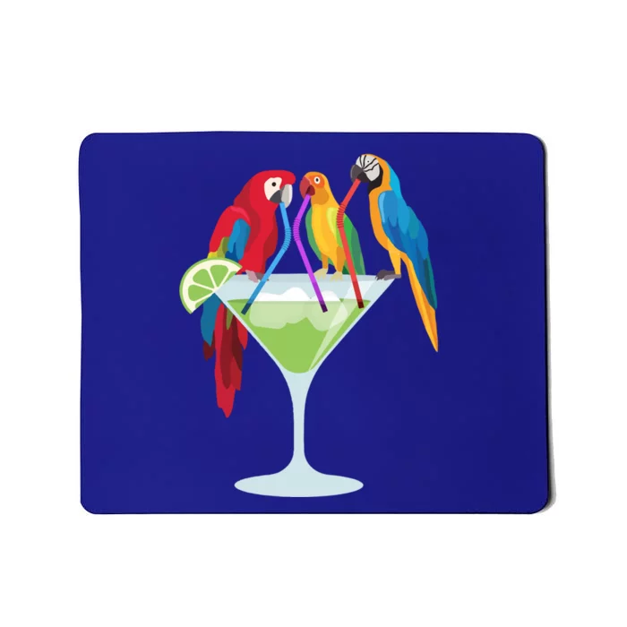 Parrots Ing Margarita Tropical Vacation Hawaiian Birds Cool Gift Mousepad