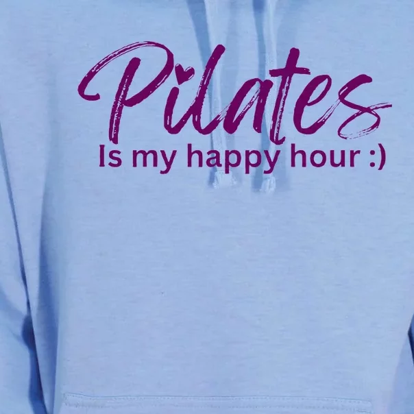 Pilates Is My Happy Hour Unisex Surf Hoodie