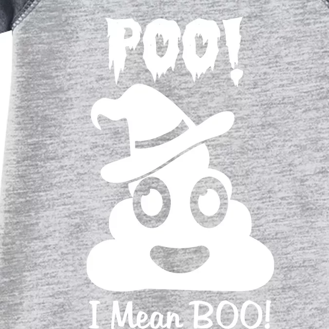 Poo I Mean Boo Halloween Quote Infant Baby Jersey Bodysuit