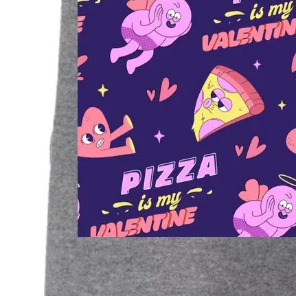 Pizza Is My Valentine Funny Doggie 3-End Fleece Hoodie