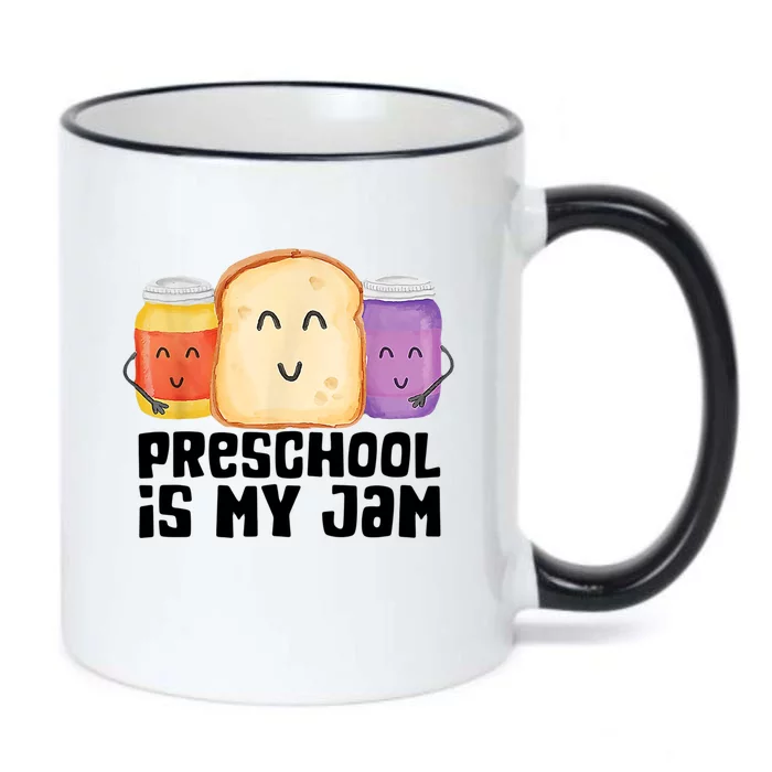 Preschool Is My Jam Back To School Funny Black Color Changing Mug