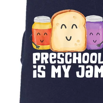 Preschool Is My Jam Back To School Funny Doggie 3-End Fleece Hoodie