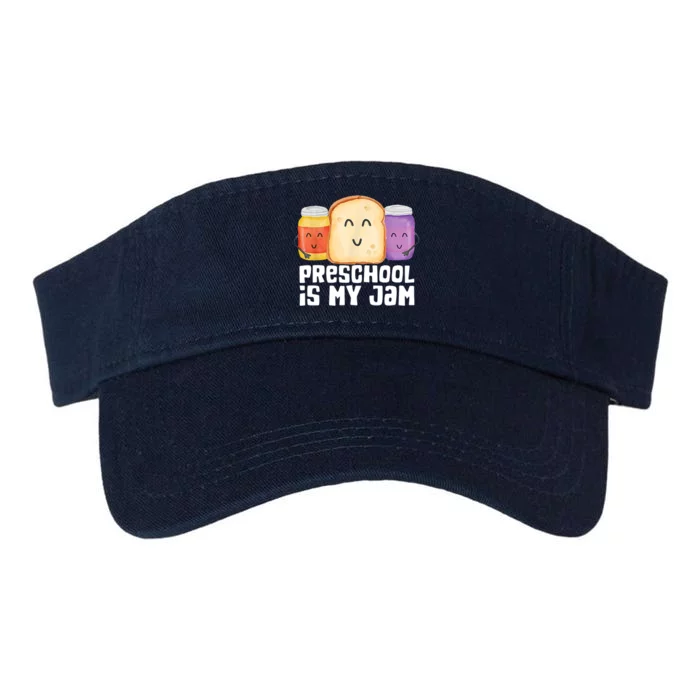 Preschool Is My Jam Back To School Funny Valucap Bio-Washed Visor