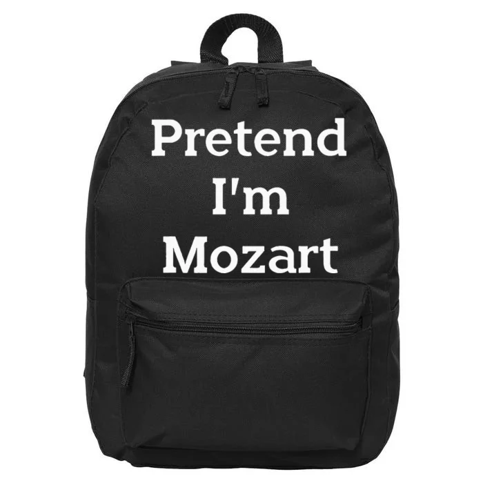 Pretend Im Mozart Costume Funny Music Halloween Party 16 in Basic Backpack