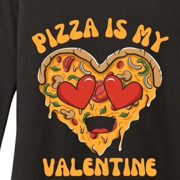 Pizza Is My Valentine Valentines Day Pizza Lover Womens CVC Long Sleeve Shirt