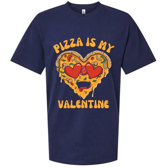 Pizza Is My Valentine Valentines Day Pizza Lover Sueded Cloud Jersey T-Shirt