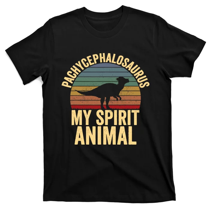 Pachycephalosaurus Is My Spirit Animal Dinosaur Lover T-Shirt