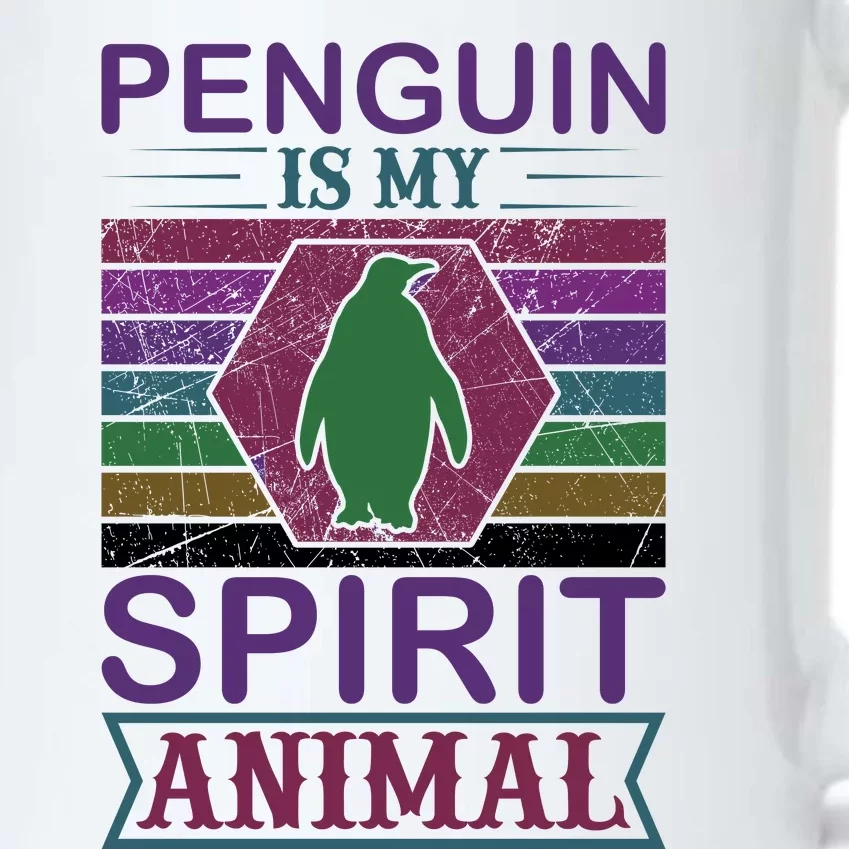 Penguin Is My Spirit Animal Black Color Changing Mug