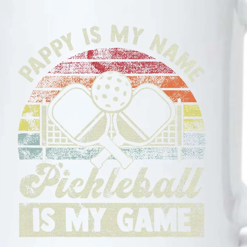 Papa is my name Pickleball is my Game Black Color Changing Mug