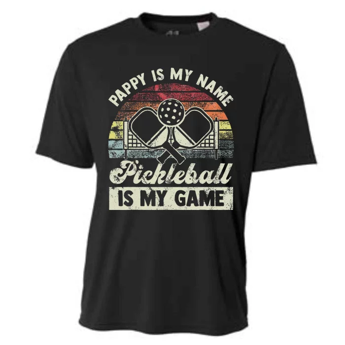 Papa is my name Pickleball is my Game Cooling Performance Crew T-Shirt