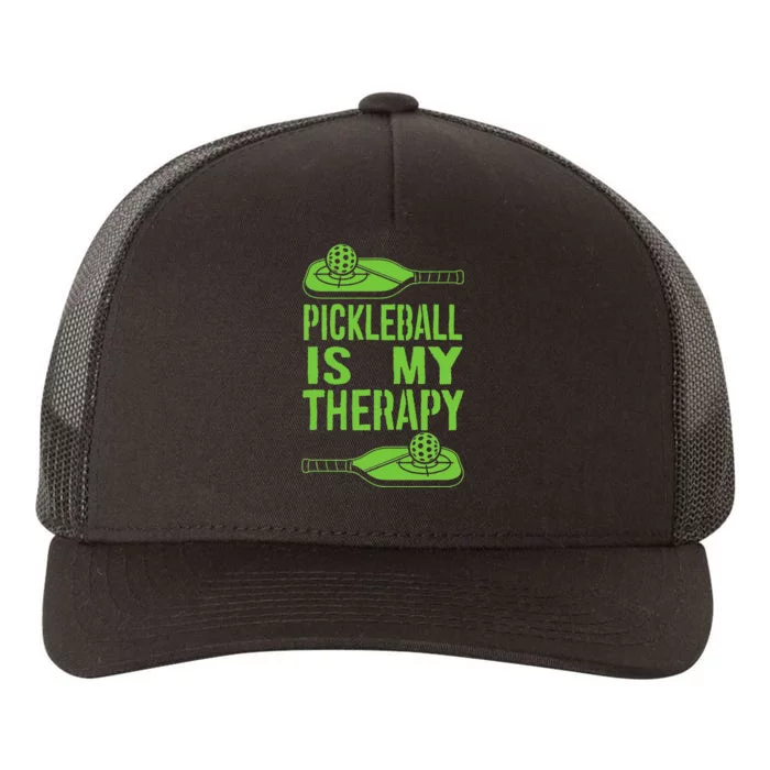 Pickleball is My Therapy Pickleball Paddle spots Yupoong Adult 5-Panel Trucker Hat