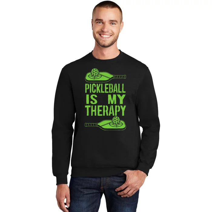 Pickleball is My Therapy Pickleball Paddle spots Sweatshirt