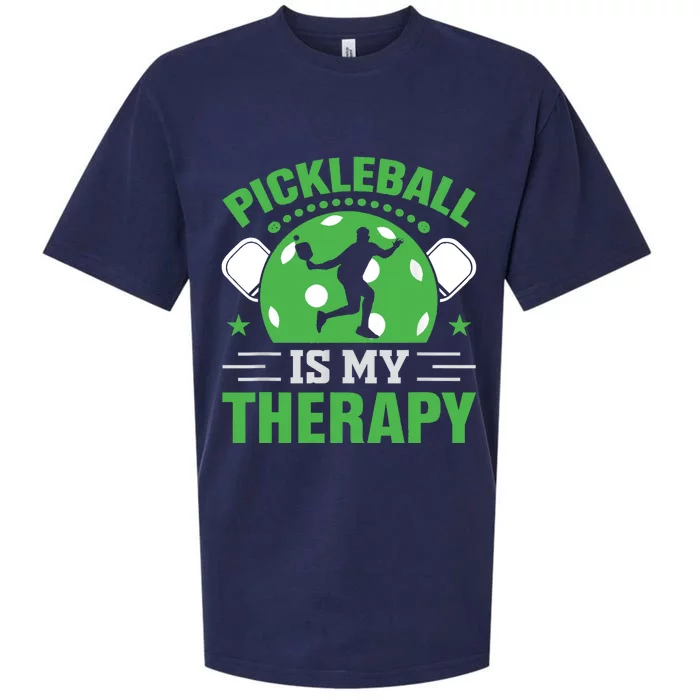 Pickleball Is My Therapy Sueded Cloud Jersey T-Shirt