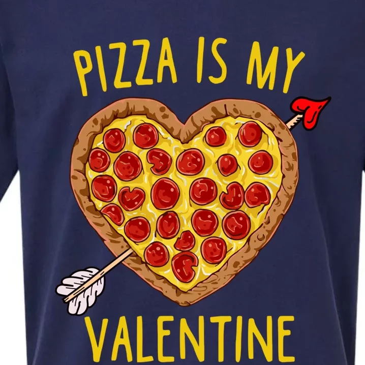 Pizza Is My Valentine Funny Valentines Day Gift Sueded Cloud Jersey T-Shirt