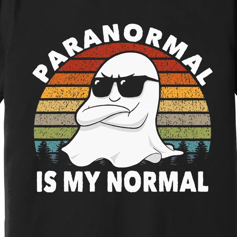 Paranormal Is My Normal Retro Ghost Hunting Halloween Premium T-Shirt