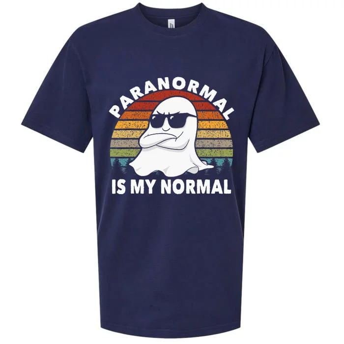 Paranormal Is My Normal Retro Ghost Hunting Halloween Sueded Cloud Jersey T-Shirt