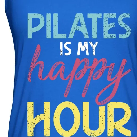 Pilates Is My Happy Hour Workout Gym Gift And Gift Ladies Essential Flowy Tank