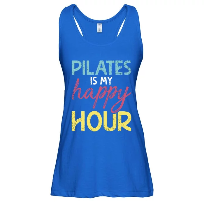 Pilates Is My Happy Hour Workout Gym Gift And Gift Ladies Essential Flowy Tank