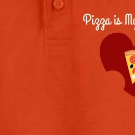 Pizza Is My Valentine Funny Valentines Day Pizza Heart Funny Gift Dry Zone Grid Performance Polo