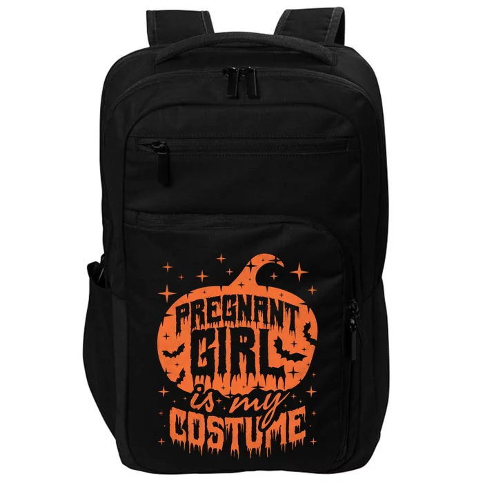 Pregnant Is My Costume Halloween Mom To Be Gift Impact Tech Backpack