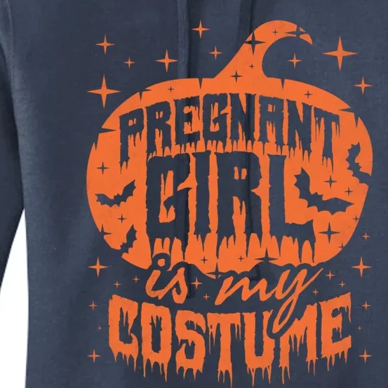 Pregnant Is My Costume Halloween Mom To Be Gift Women's Pullover Hoodie