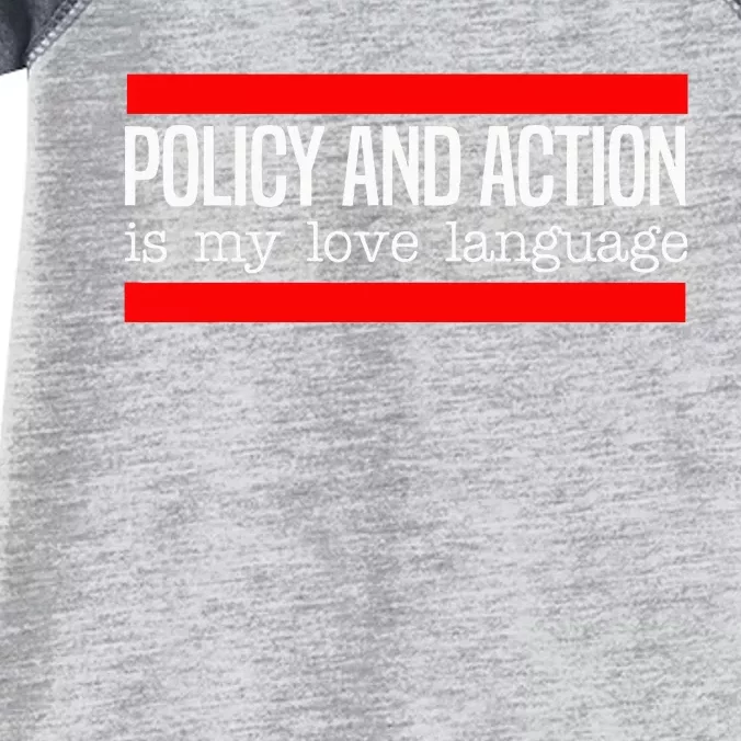 Policy Is My Love Language Activist Equality Justice Infant Baby Jersey Bodysuit