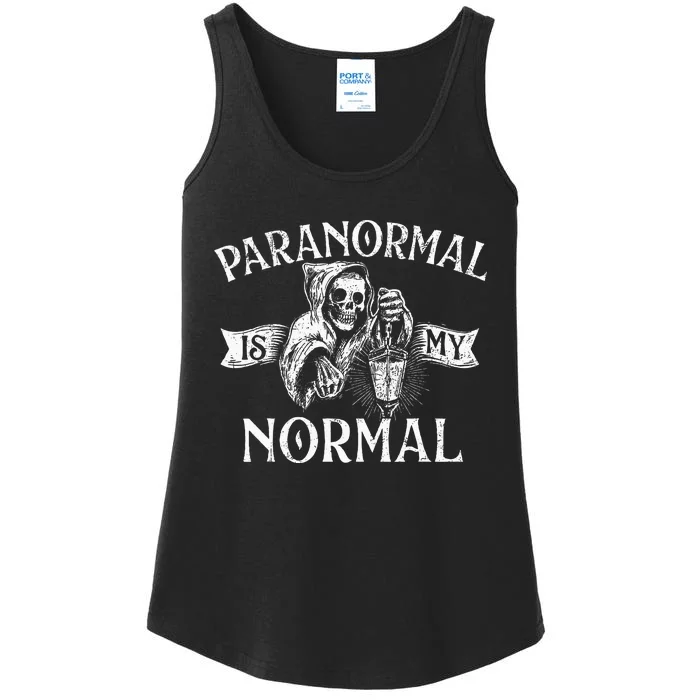 Paranormal Is My Normal Phantom Ghost Hunting Halloween Ladies Essential Tank