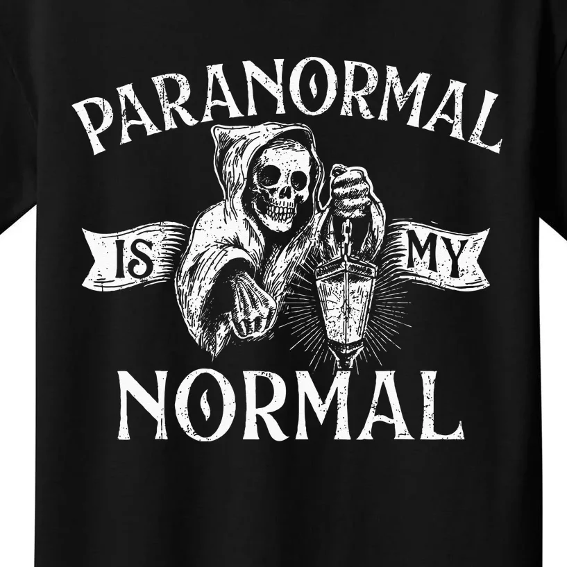 Paranormal Is My Normal Phantom Ghost Hunting Halloween Kids T-Shirt