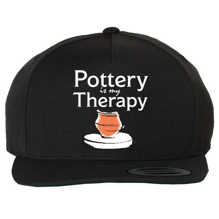 Pottery Is My Therapy Wool Snapback Cap