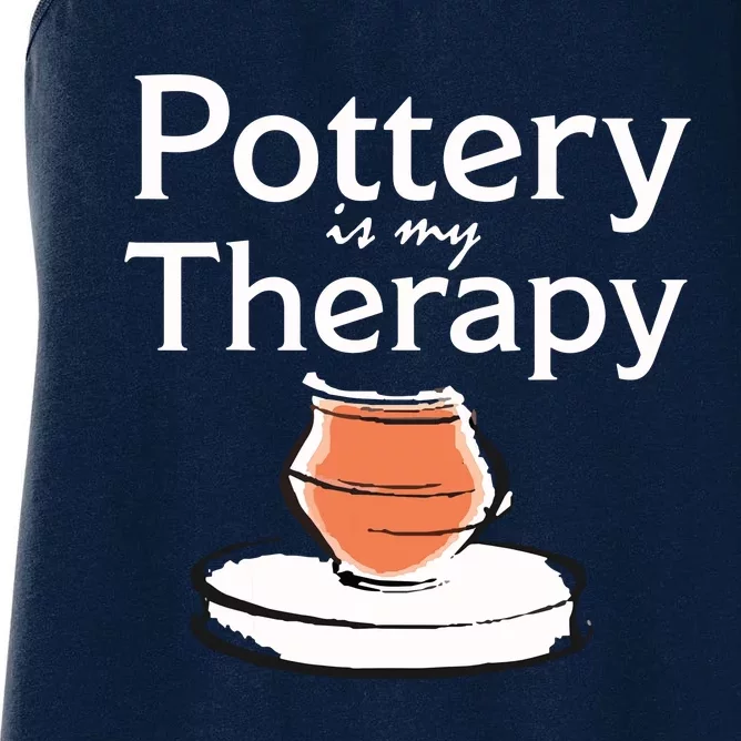 Pottery Is My Therapy Women's Racerback Tank