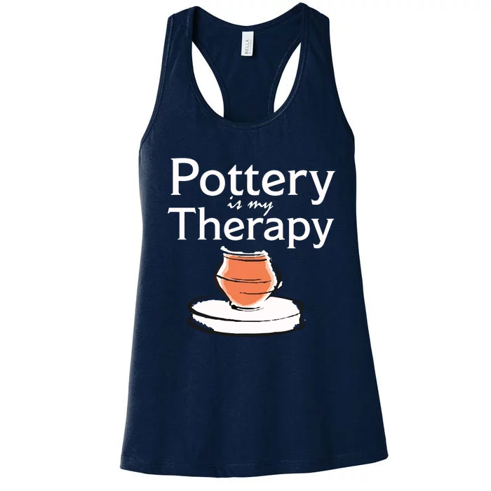 Pottery Is My Therapy Women's Racerback Tank