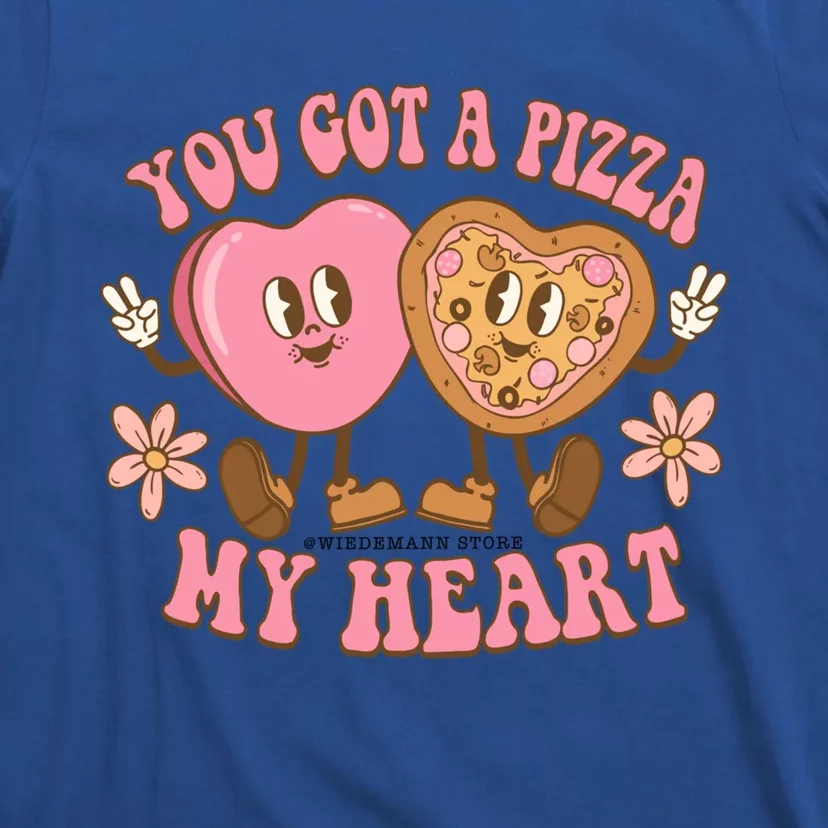 Pizza Is My Valentines Day Heart Funny Food Lover Gift T-Shirt